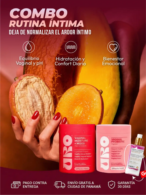 URO Vaginal Moisture + Uro Probióticos Vaginales + Truly Glazed Donut Gratis