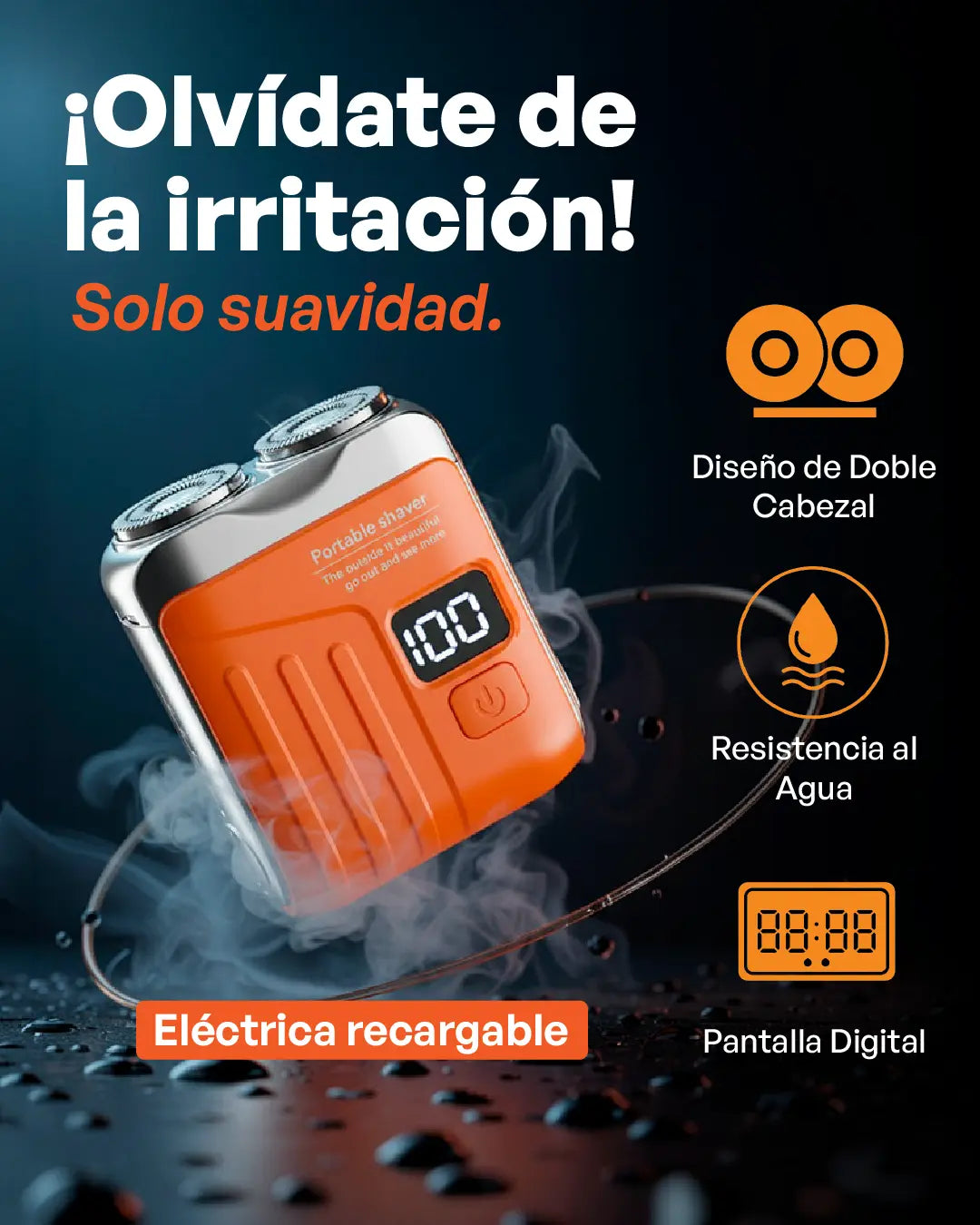 Mini Shaver Eléctrica Portátil Digital