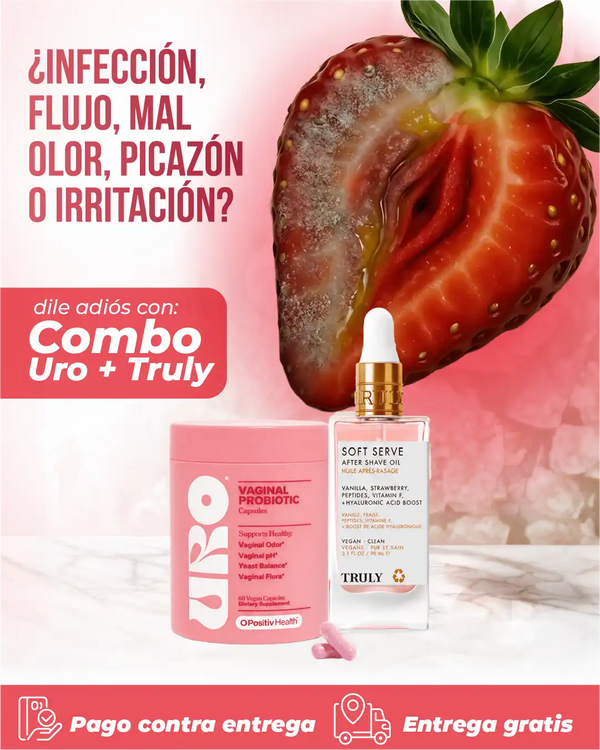 Uro Probióticos Vaginales + Truly Soft Serve