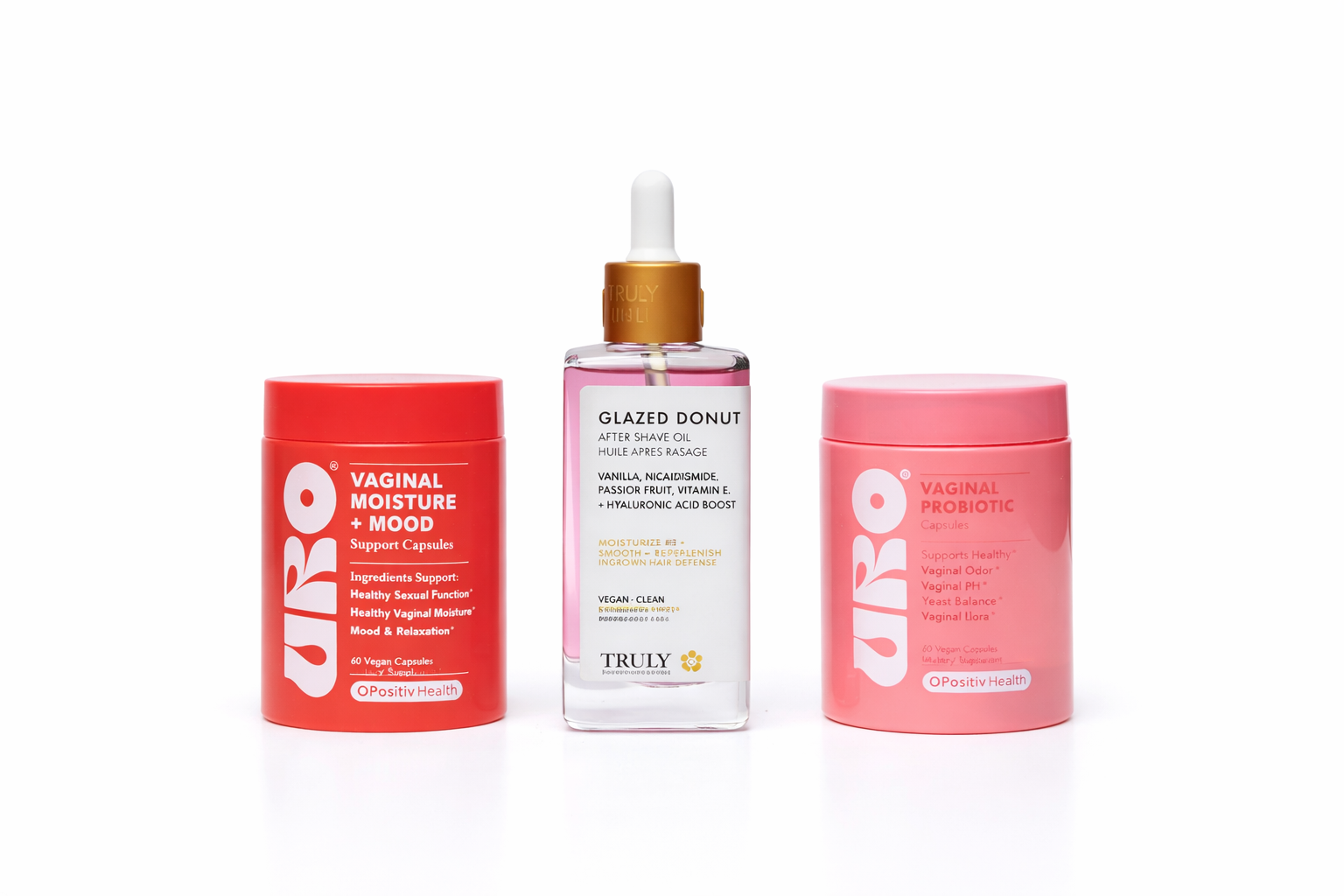 URO Vaginal Moisture + Uro Probióticos Vaginales + Truly Glazed Donut Gratis
